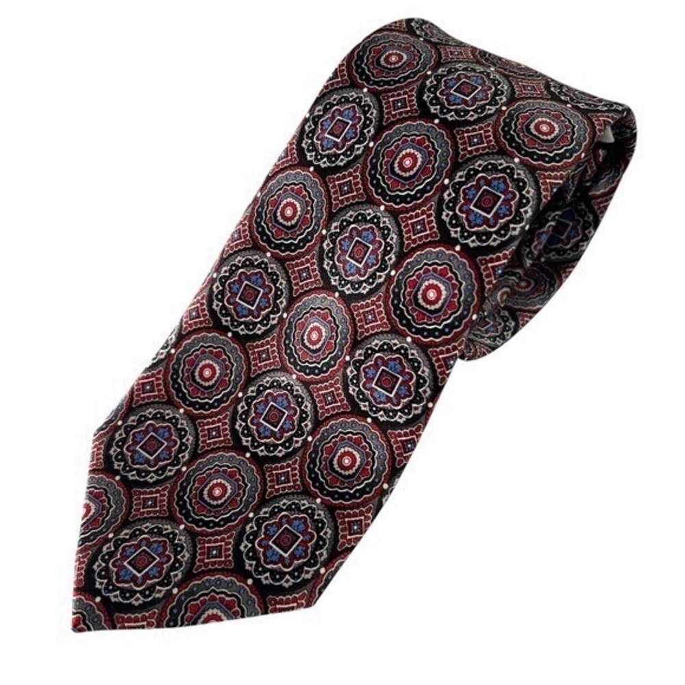 Pierre Cardin Necktie Medallion Pattern 100% Polyester Tie Men's‎ Fashion Formal
